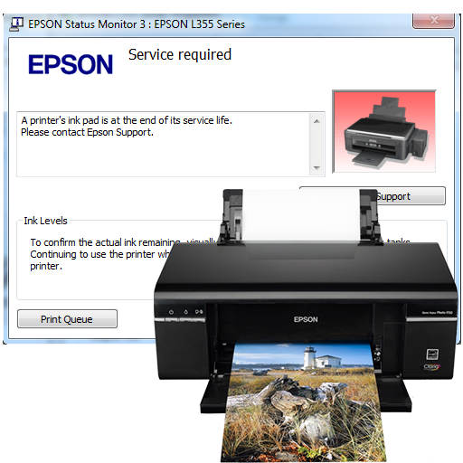 آموزش ریست پرینتر Epson P50
