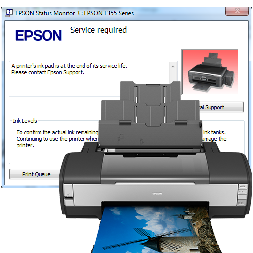 آموزش ریست پرینتر Epson 1410