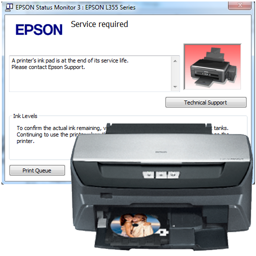 آموزش ریست پرینتر Epson R270