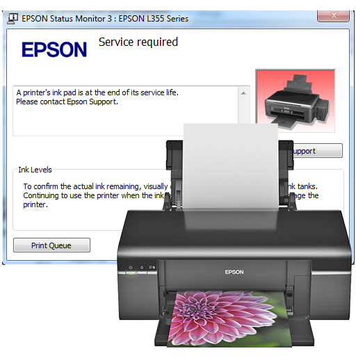 آموزش ریست پرینتر Epson T50