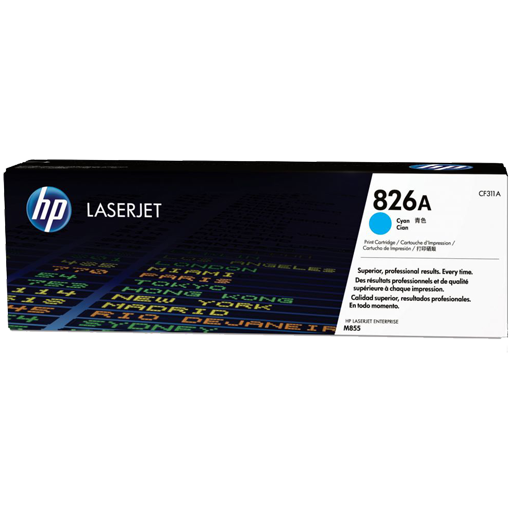HP 826A Cyan Original LaserJet Toner Cartridge