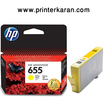 کارتریج جوهری اچ پی 655 زرد